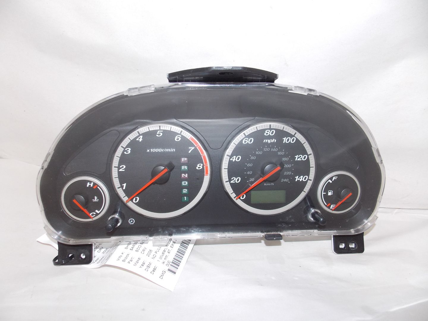 0506 Honda CRV CRV Visteon AT Instrument Cluster Speedometer 2005